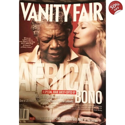 Madonna Vanity Fair with Maya Angelou Madonna Vanity Fair with Maya Angelou