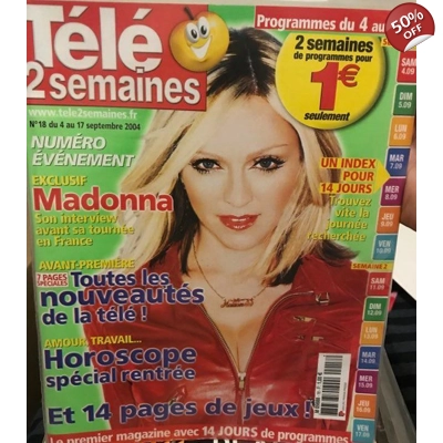 Madonna Tele Magazine DWT Era