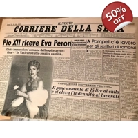 Madonna Evita Movie Prop Newspape..