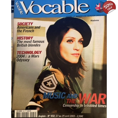 Madonna Vocable French Magazine American Life Era