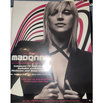 Madonna Die Another Day Promo Cling Film Ad Madonna Die Another Day Promo Cling Film Ad