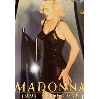 Madonna Calendar Large over sized 16x12 1991