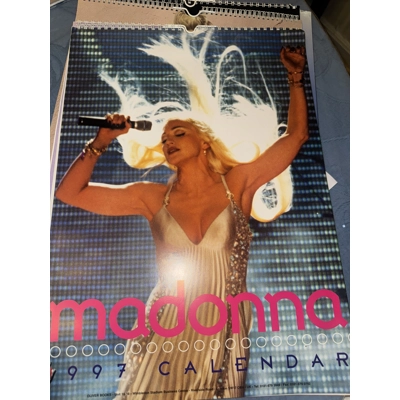 Madonna Calendar Large over sized 16x12 1997