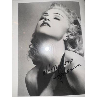 Madonna Icon Fanclub Autographed Reprint 8x10 Madonna Icon Fanclub Autographed Reprint 8x10