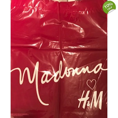 Madonna H&M Shopping Plastic Bag Madonna H&M Shopping Plastic Bag