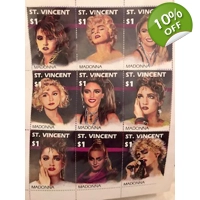 Madonna Stamps 9 St. Vincent Offi..