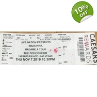 Madonna Tour Ticket Las Vegas