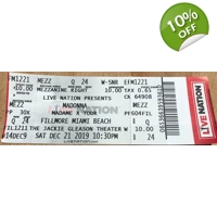 Madonna Tour Ticket Miami