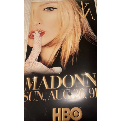 Madonna Bus Stop Poster Drowned World Tour HBO Madonna Bus Stop Poster Drowned World Tour HBO