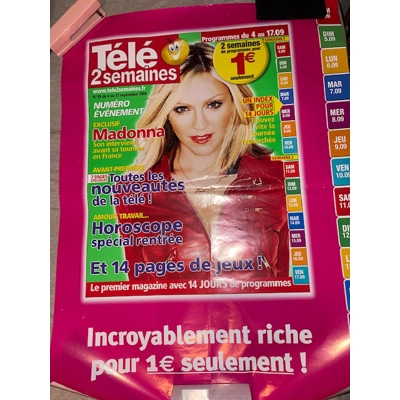 Madonna Tele Magazine Poster Madonna Tele Magazine Poster