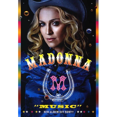 Madonna Music Album U.K. Promo Poster