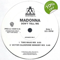 Madonna Don't Tell Me Advance Pro..