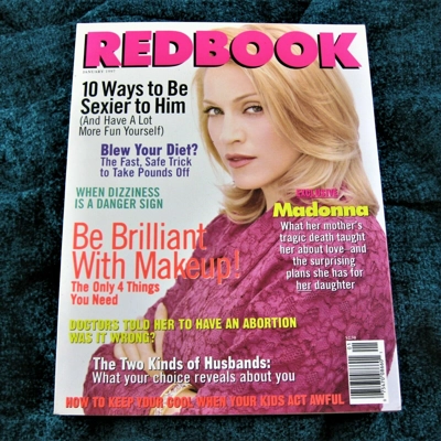 Madonna Redbook Magazine Madonna Redbook Magazine