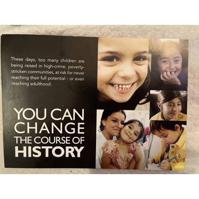 Madonna Spirituality for Kids Foundation Postcard Madonna Spirituality for Kids Foundation Postcard