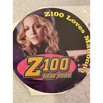 Madonna Z100 Radio Sticker Large