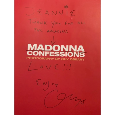 Signed 8x10 photo by Madonna Manager Guy Oseary