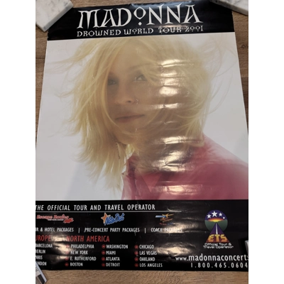 Madonna Drowned World Tour Promo Poster Madonna Drowned World Tour Promo Poster