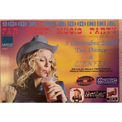 Madonna French Club Party Flyer Madonna French Club Party Flyer