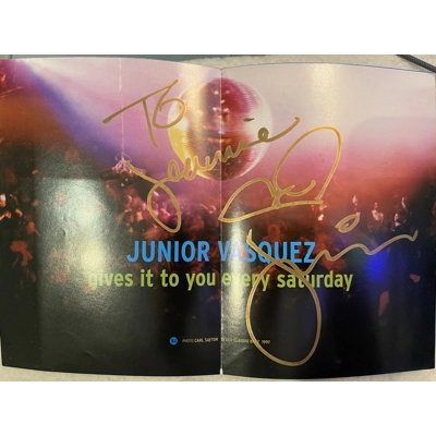 Madonna Junior Vasquez Autograph Madonna Junior Vasquez Autograph
