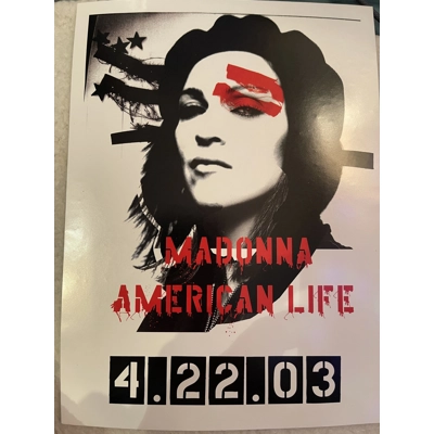 Madonna American Life Large Windows Decal Madonna American Life Large Windows Decal