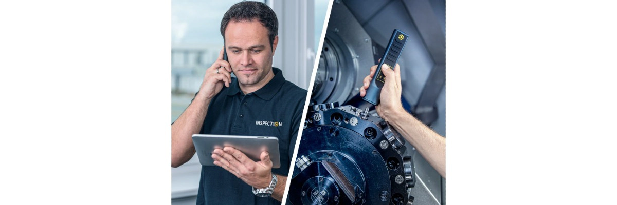 A photo of an automotive engineer at work and wearing a realwear headset