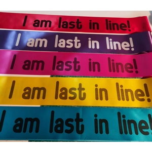 Last in line sash