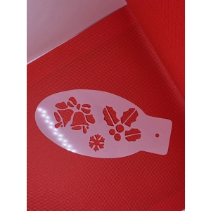 Bell, holly and snowflake larhe