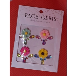 Self adhesive face gems 4 pack