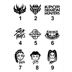 Custom Demon Hunter stencil 30 pack, choose your design.
