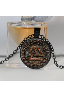 NECKLACE VALKNUT NORSE WOOD