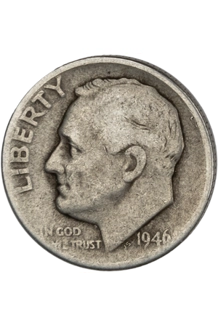 COIN 1946 ROOSEVELT SILVER DIME