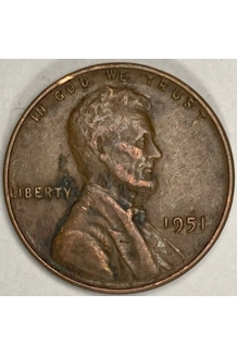 COIN 1951 WHEAT PENNY