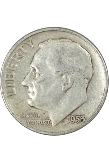 COIN 1953 ROOSEVELT SILVER DIME