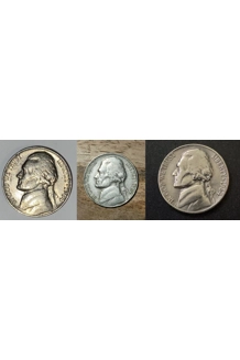 COIN 1964 NICKEL 3X
