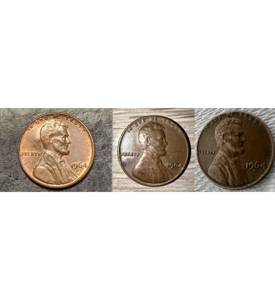 COIN 1964 PENNY 3X