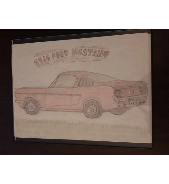 SKETCH FORD MUSTANG
