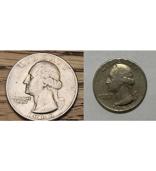 COIN 1966 QUARTER 2X