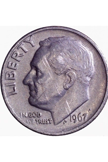 COIN 1967 DIME