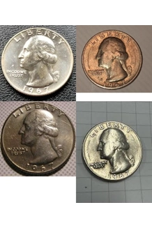 COIN 1967 QUARTER 4X
