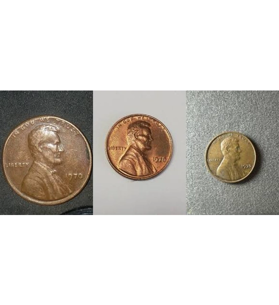 COIN 1970 PENNY 3X