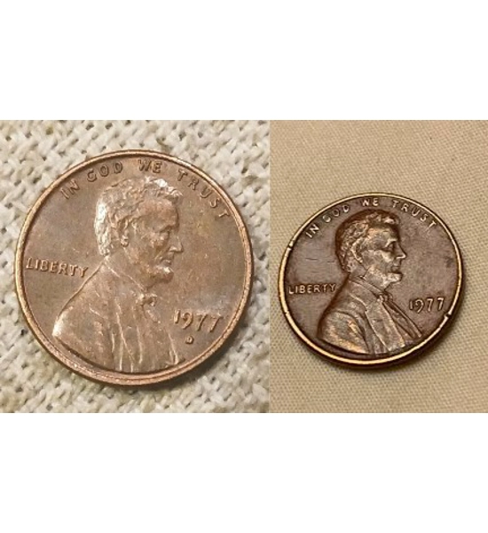 COIN 1977 PENNY 2X
