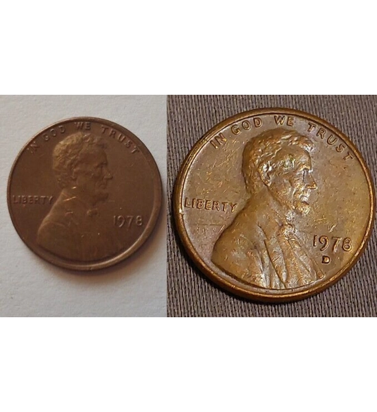 COIN 1978 PENNY 2X