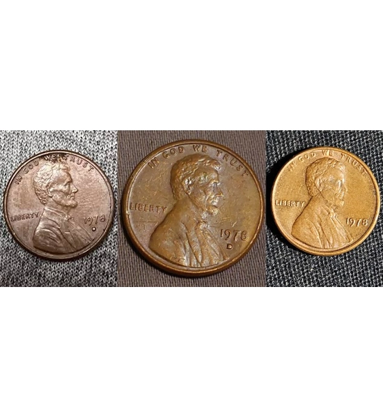 COIN 1978 PENNY 3X