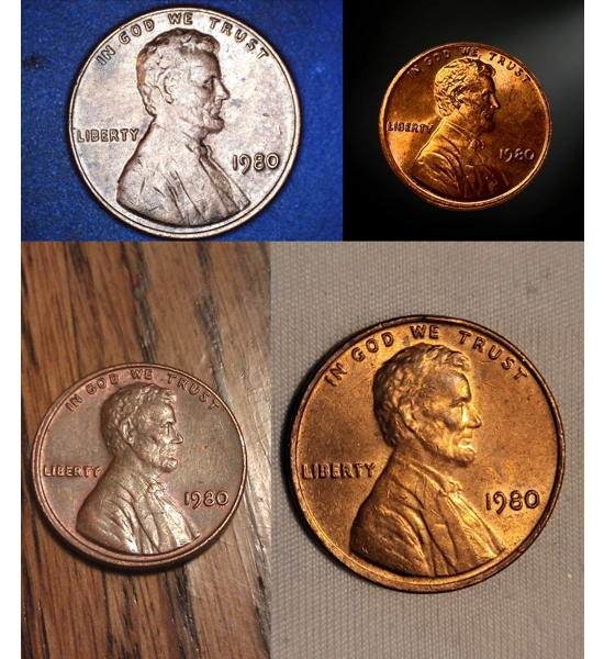 COIN 1980 PENNY 4X