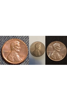 COIN 1981 PENNY 3X