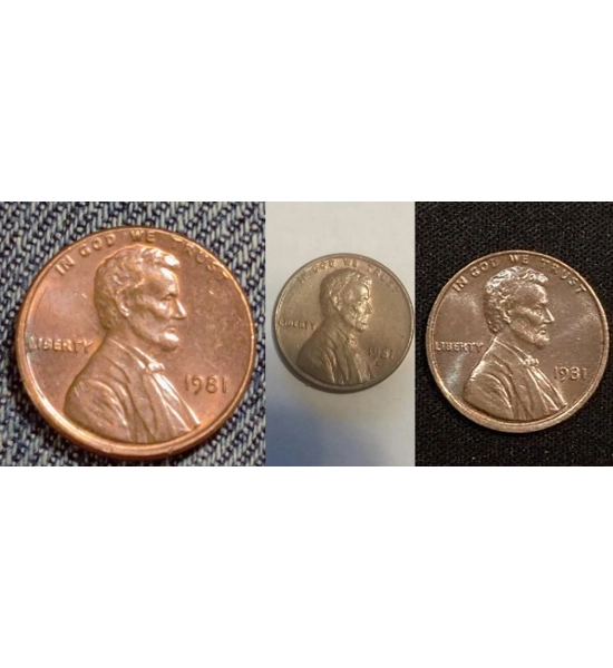 COIN 1981 PENNY 3X