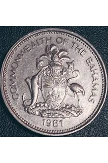 COIN 1981 QUARTER BAHAMAS