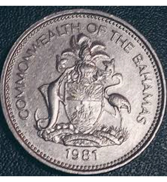 COIN 1981 QUARTER BAHAMAS