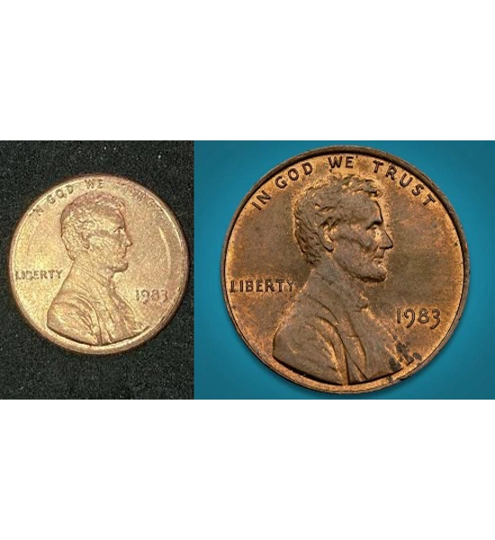 COIN 1983 PENNY 2X