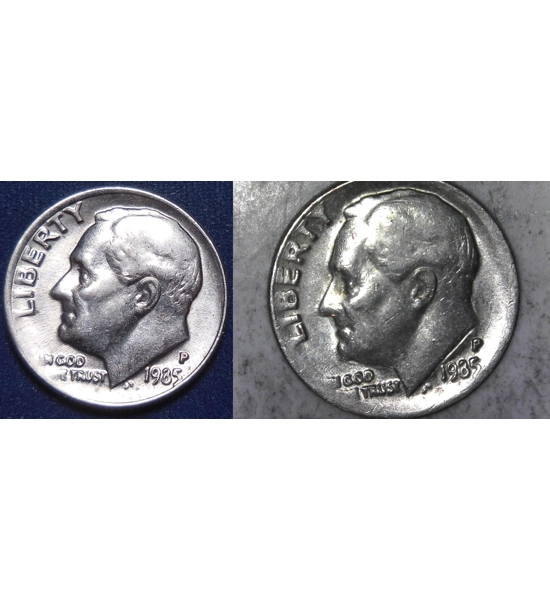 COIN 1985 DIME 2X